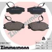 Front brake pad set ZIMMERMANN - 21801.190.1