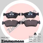 Front brake pad set ZIMMERMANN - 21925.175.1