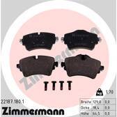 Front brake pad set ZIMMERMANN - 22187.180.1