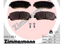 Front brake pad set