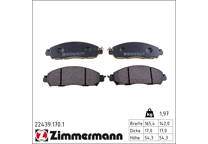Front brake pad set