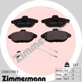 Front brake pad set ZIMMERMANN - 23003.190.1