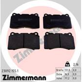 Front brake pad set ZIMMERMANN - 23092.155.1
