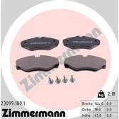 Front brake pad set ZIMMERMANN - 23099.180.1