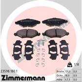 Front brake pad set ZIMMERMANN - 23598.180.1