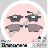 Front brake pad set ZIMMERMANN - 23746.175.1