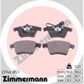Front brake pad set ZIMMERMANN - 23746.185.1
