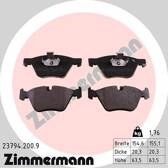 Front brake pad set ZIMMERMANN - 23794.200.9