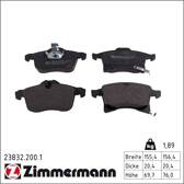 Front brake pad set ZIMMERMANN - 23832.200.1