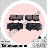 Front brake pad set ZIMMERMANN - 24024.170.1