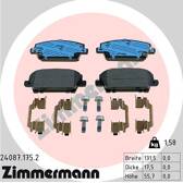 Front brake pad set ZIMMERMANN - 24087.175.2