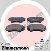 Front brake pad set ZIMMERMANN - 24412.190.1