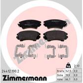 Front brake pad set ZIMMERMANN - 24412.190.2