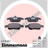 Front brake pad set ZIMMERMANN - 24538.185.1