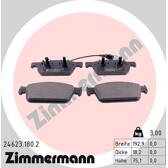 Front brake pad set ZIMMERMANN - 24623.180.2