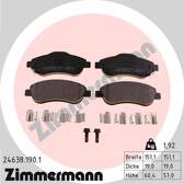 Front brake pad set ZIMMERMANN - 24638.190.1
