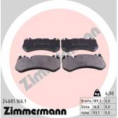 Front brake pad set ZIMMERMANN - 24681.166.1
