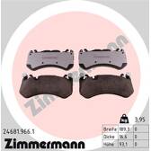Front brake pad set ZIMMERMANN - 24681.966.1