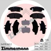 Front brake pad set ZIMMERMANN - 24979.165.2