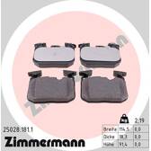 Front brake pad set ZIMMERMANN - 25028.181.1