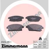 Front brake pad set ZIMMERMANN - 25034.185.1