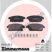 Front brake pad set ZIMMERMANN - 25034.185.2