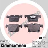 Front brake pad set ZIMMERMANN - 25199.195.1
