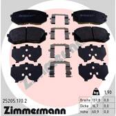 Front brake pad set ZIMMERMANN - 25205.170.2