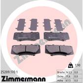 Front brake pad set ZIMMERMANN - 25209.170.1