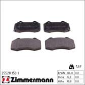 Front brake pad set ZIMMERMANN - 25528.150.1