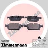 Front brake pad set ZIMMERMANN - 25531.190.1