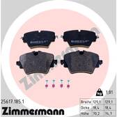 Front brake pad set ZIMMERMANN - 25617.185.1