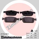 Front brake pad set ZIMMERMANN - 25736.180.1