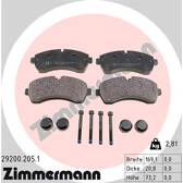 Front brake pad set ZIMMERMANN - 29200.205.1