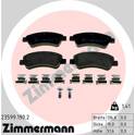 Jeu de 4 plaquettes de frein avant ZIMMERMANN - 23599.190.2