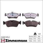 Kit pastiglie freno anteriore ZIMMERMANN - 23287.975.1