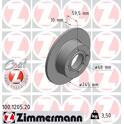 Brake disc set (2) ZIMMERMANN - 100.1205.20