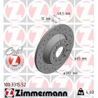 Brake disc set (2) ZIMMERMANN - 100.3315.52