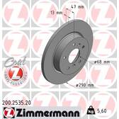 Brake disc set (2) ZIMMERMANN - 200.2535.20