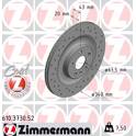 Brake disc set (2) ZIMMERMANN - 610.3730.52