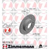 Brake disc set (2) ZIMMERMANN - 100.1236.52