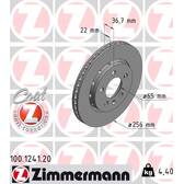 Brake disc set (2) ZIMMERMANN - 100.1241.20