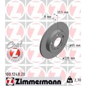 Brake disc set (2) ZIMMERMANN - 100.1248.20