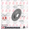 Brake disc set (2) ZIMMERMANN - 100.1248.52