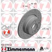 Brake disc set (2) ZIMMERMANN - 150.1299.52
