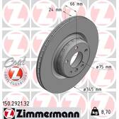 Brake disc (per unit) ZIMMERMANN - 150.2921.32