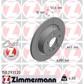 Brake disc set (2) ZIMMERMANN - 150.2931.20