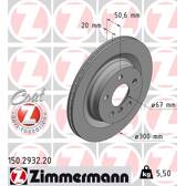 Brake disc set (2) ZIMMERMANN - 150.2932.20