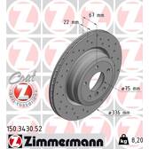 Brake disc set (2) ZIMMERMANN - 150.3430.52