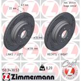 Brake disc set (2) ZIMMERMANN - 150.3430.53
